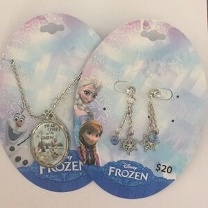 DISNEY Frozen Earrings & Necklace